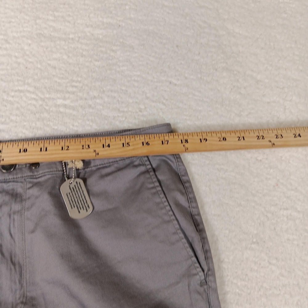 Devil Dog Pants Mens 34x32 Gray Dungarees Slim Chino Straight Leg Dog Tag Nwt - Picture 7 of 11
